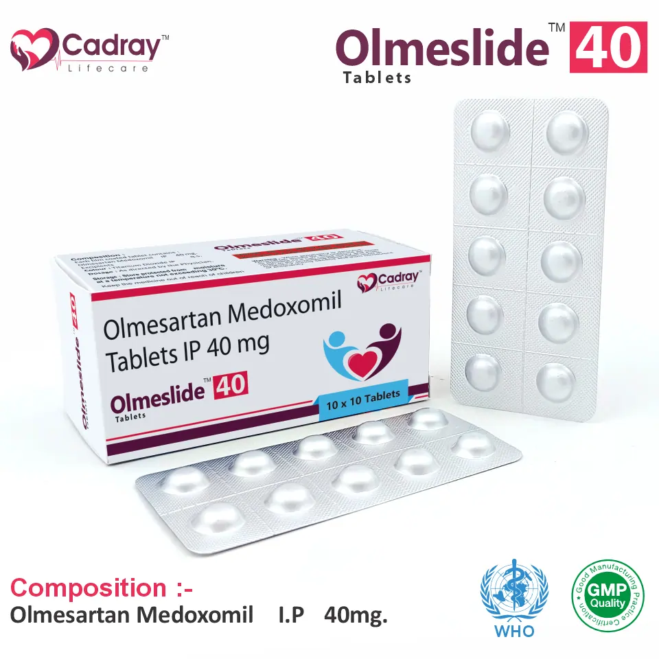 Olmesartan Medoxomil 40mg Tablet | Antihypertensive Segment | Best Price for PCD Pharma Franchise